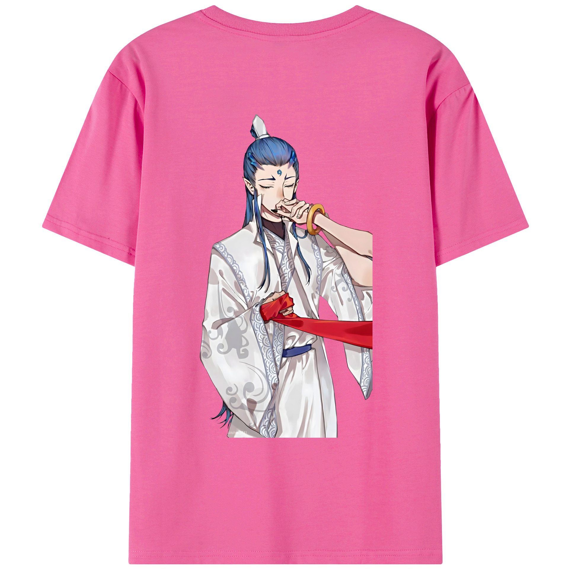 （画像用） Ne Zha 2 ナタ 魔童の大暴れ レディース半袖Tシャツ(バックプリント)